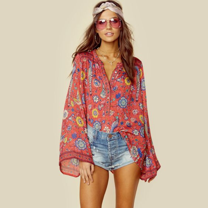 Chemisier hippie chic best sale