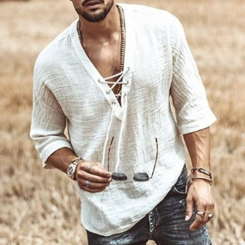 Style Hippie Chemise Homme Boheme Chic Boho Chic Vetement Style