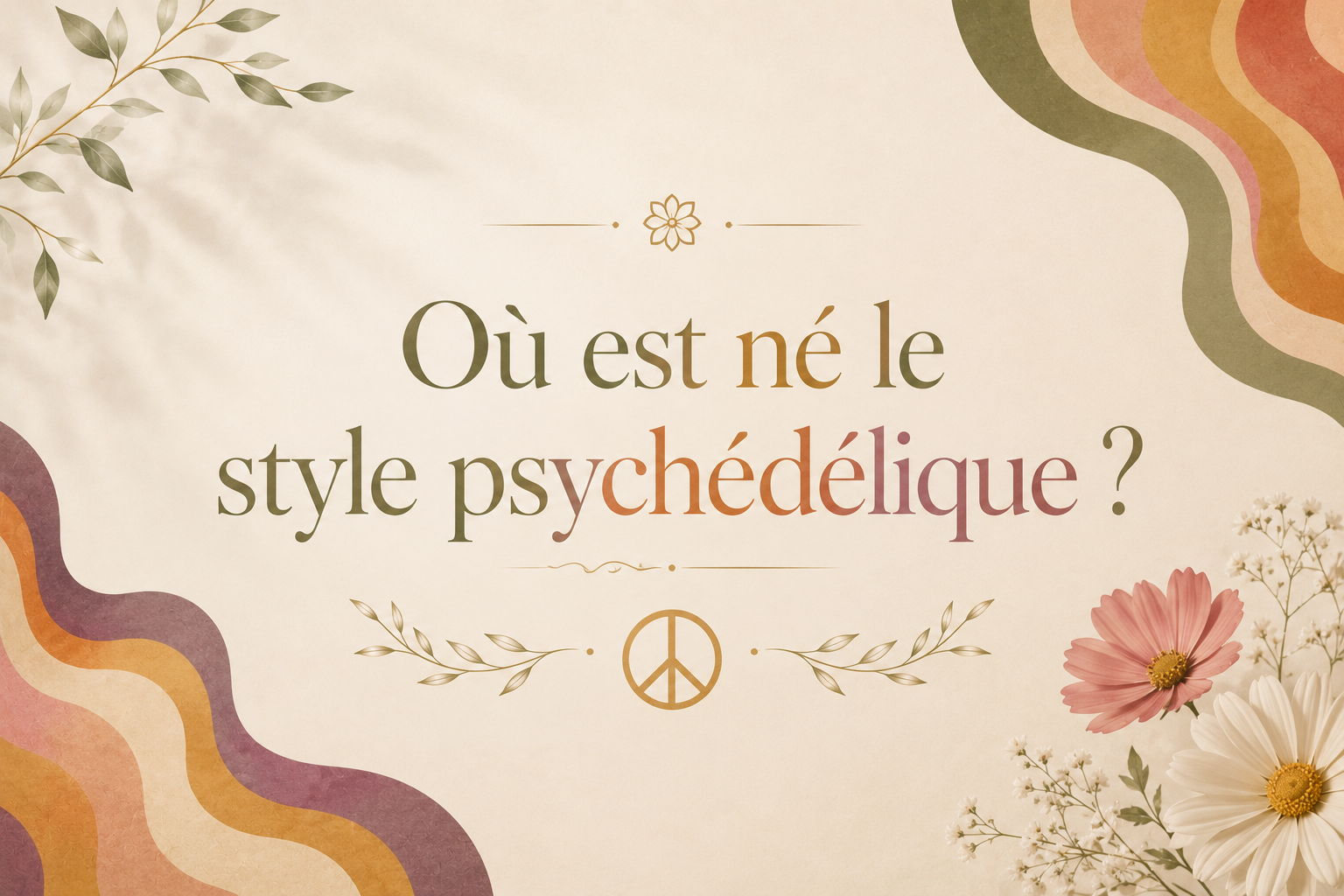 Où est né le style psychédélique ? Image