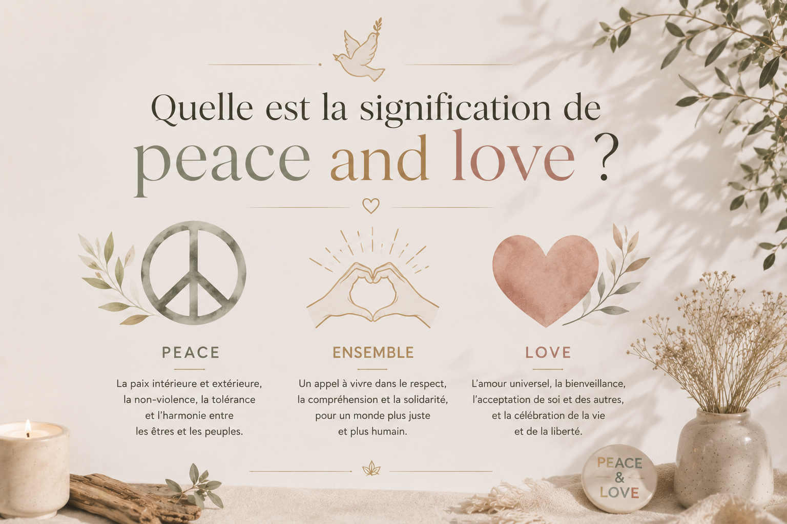 Quelle est la signification de peace and love ?