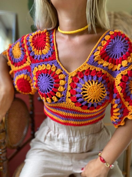 Crop Top Crochet Image