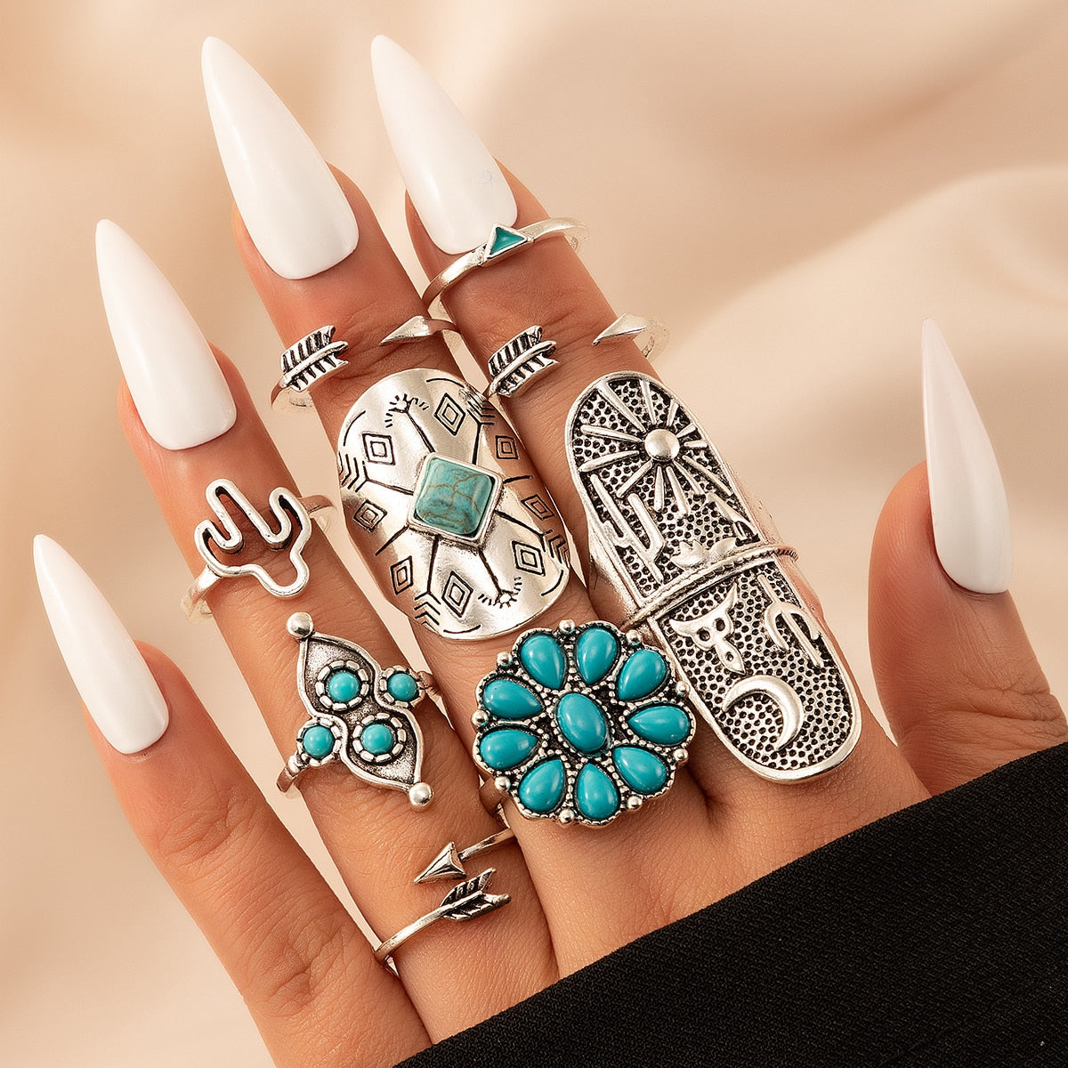 Bague Argent Femme Hippie