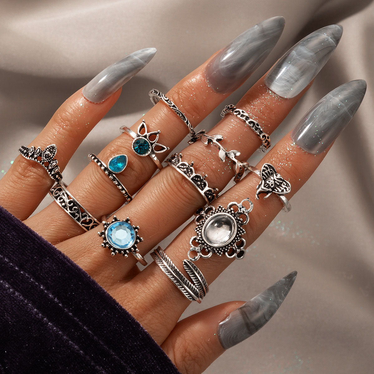 Bague Hippie Chic Bohème Argent