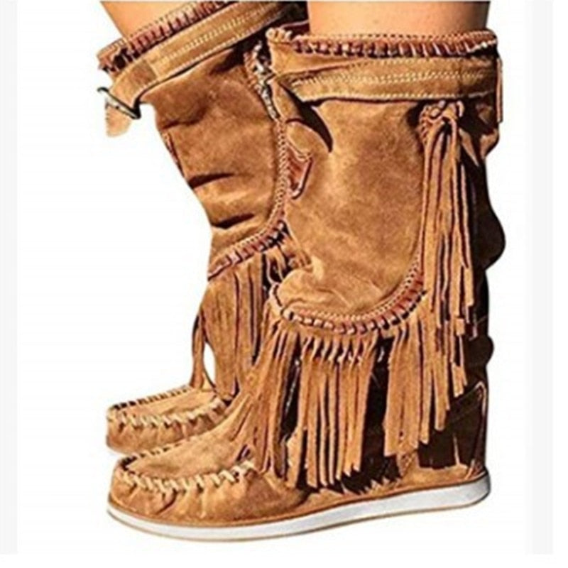 Hippie-Chic-Stiefeletten