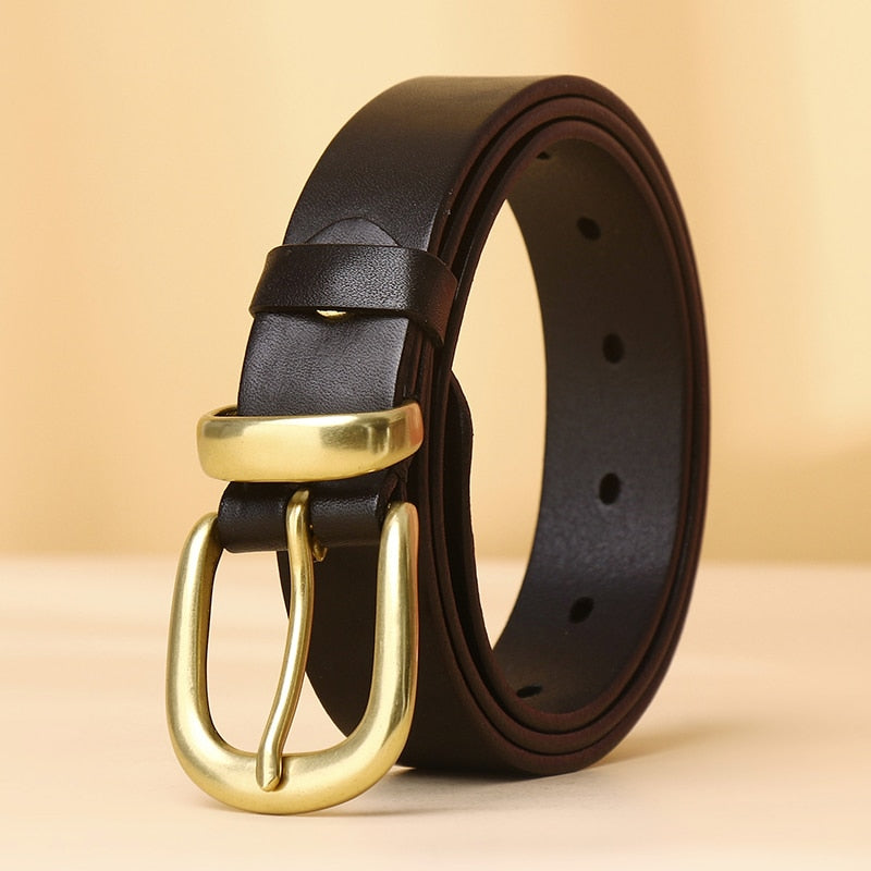 Ceinture en Cuir Noir Hippie