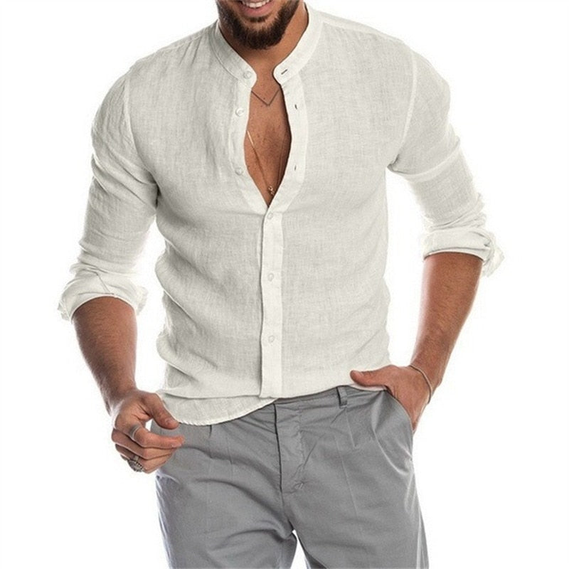 Chemise Blanche Hippie Homme