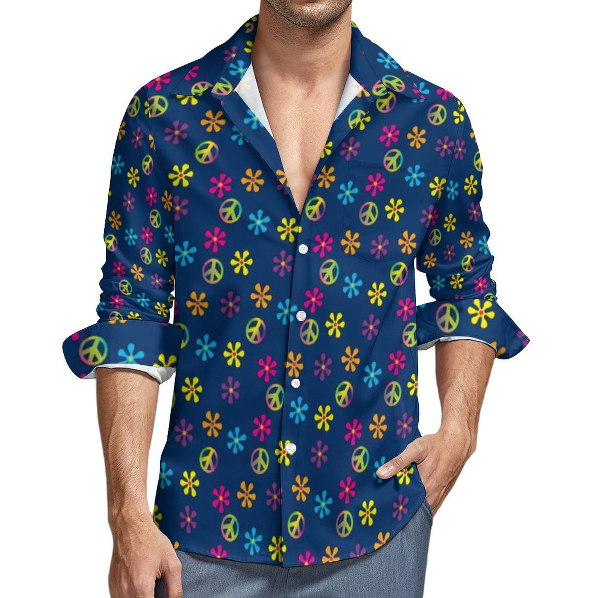 Chemise Hippie Homme XXL