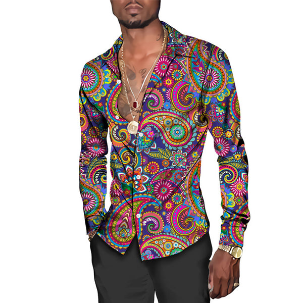 Chemse pour Hommes Loud Orgnals talored Ft Floral Blanc Rétro