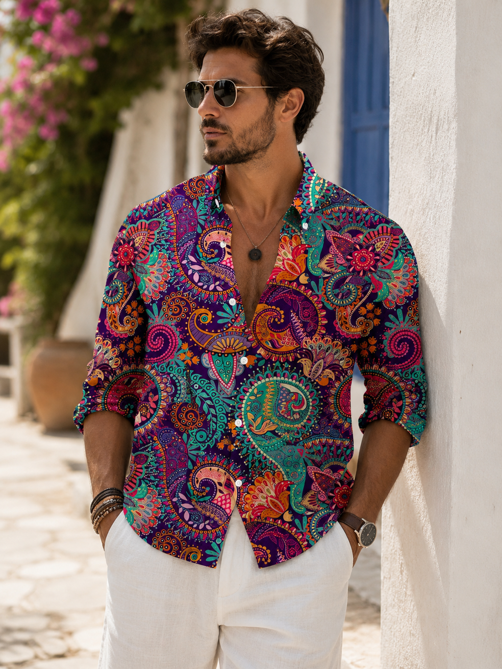 Chemise Hippie Chic Homme
