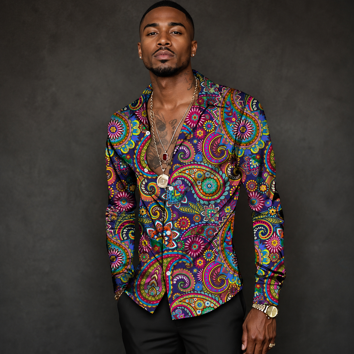 Chemise Hippie Psychédélique