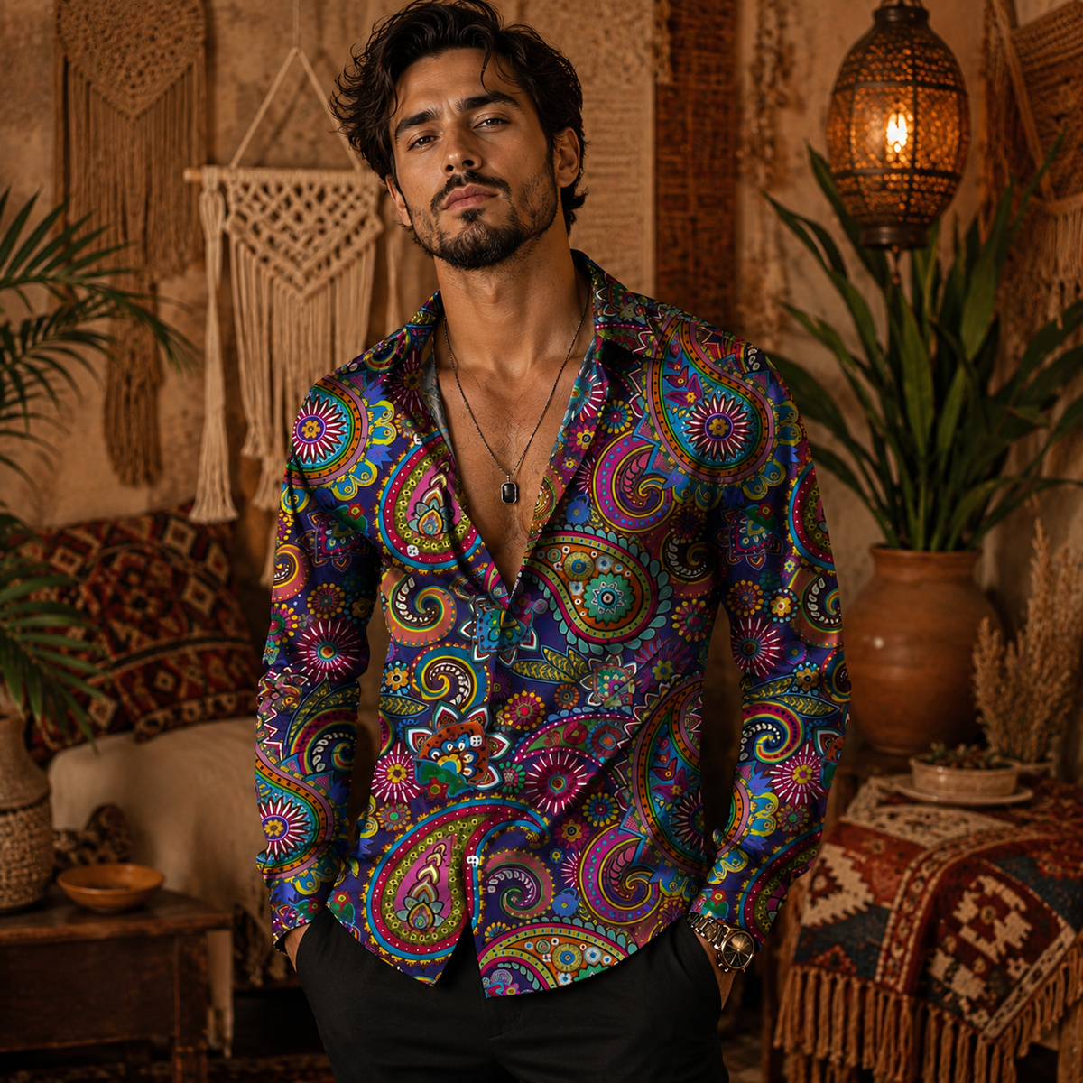 Chemise Hippie Psychédélique