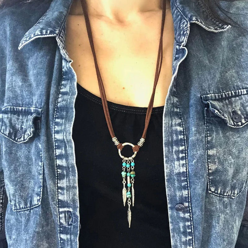 Collier Cordon Hippie