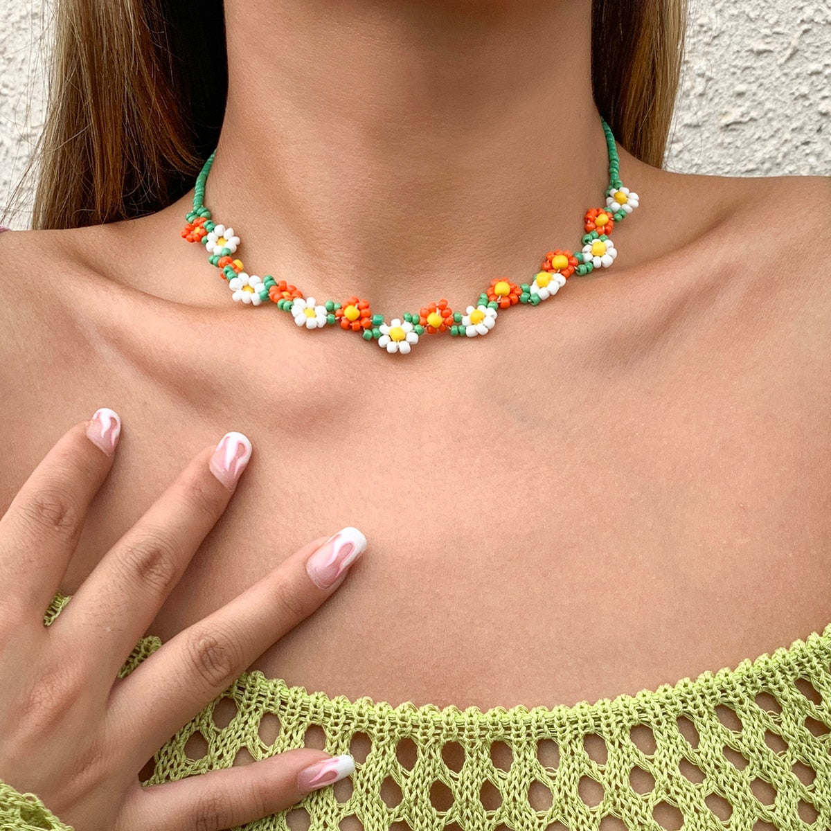 Collier Fleur Hippie