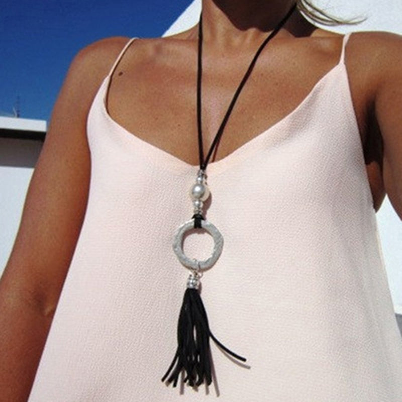 Halskette im Hippie-Stil