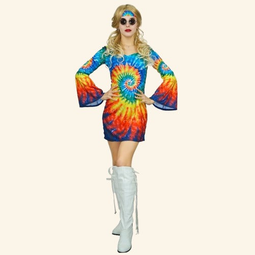 Déguisement Hippie Flower Power Femme