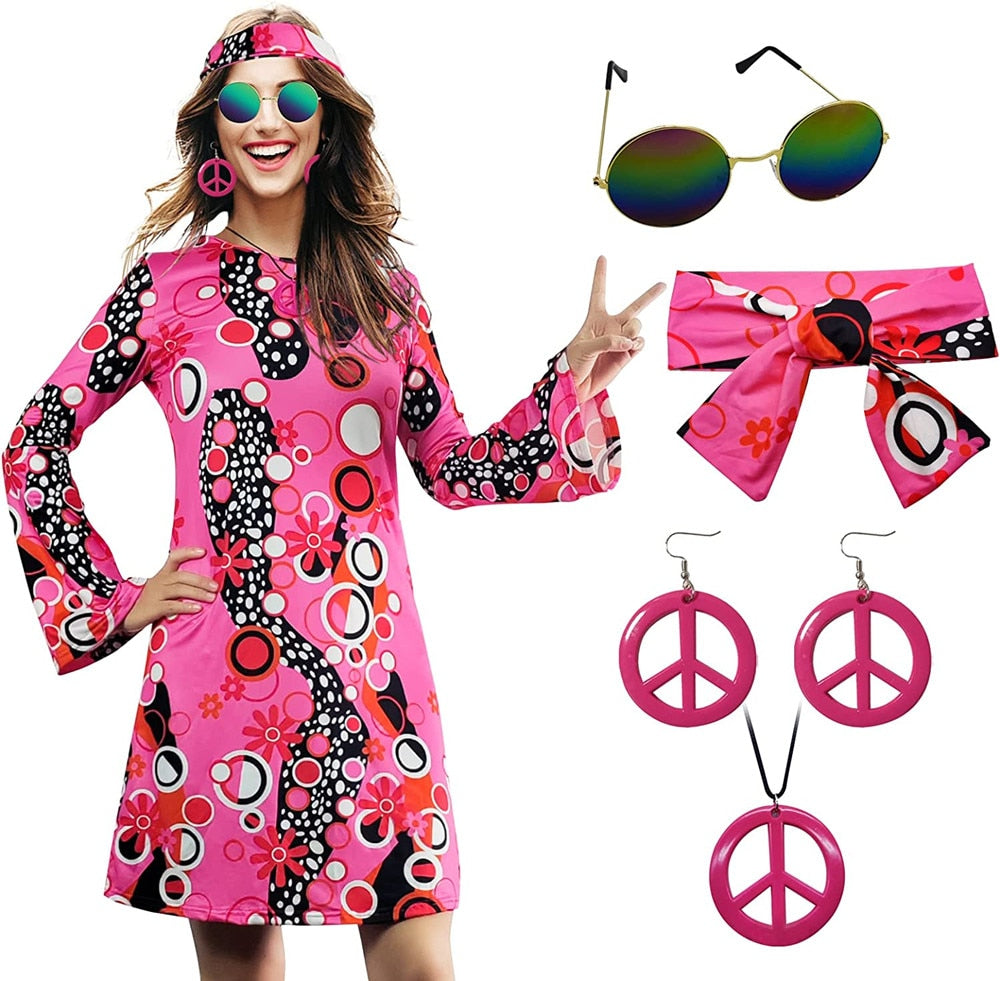 Déguisement Robe Hippie Femme