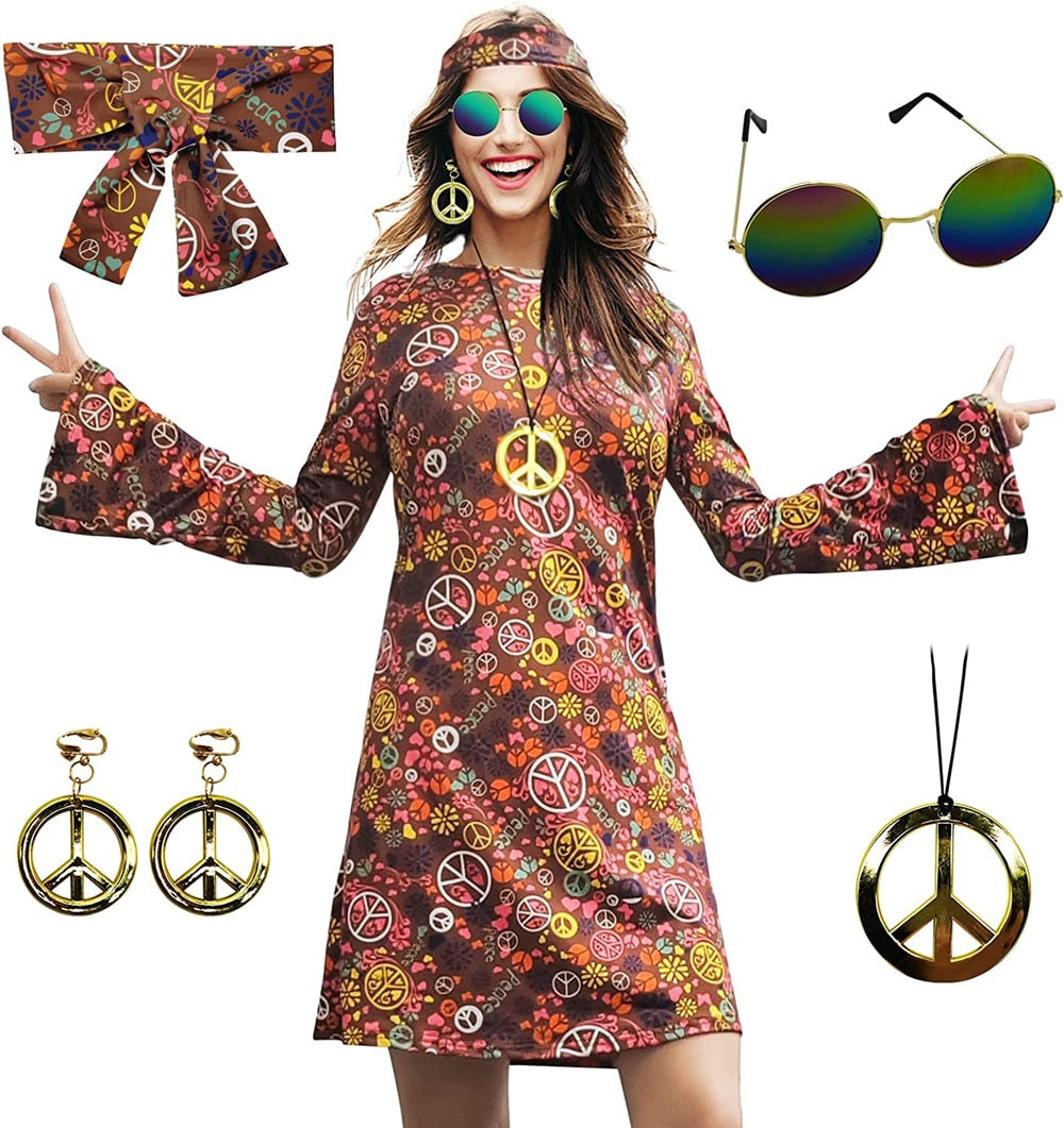 Déguisement Robe Hippie Femme | Style Hippie