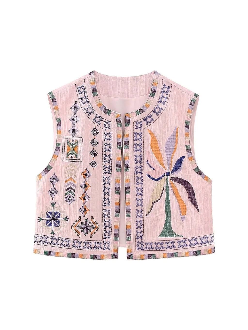 Gilet Hippie Vintage Rose
