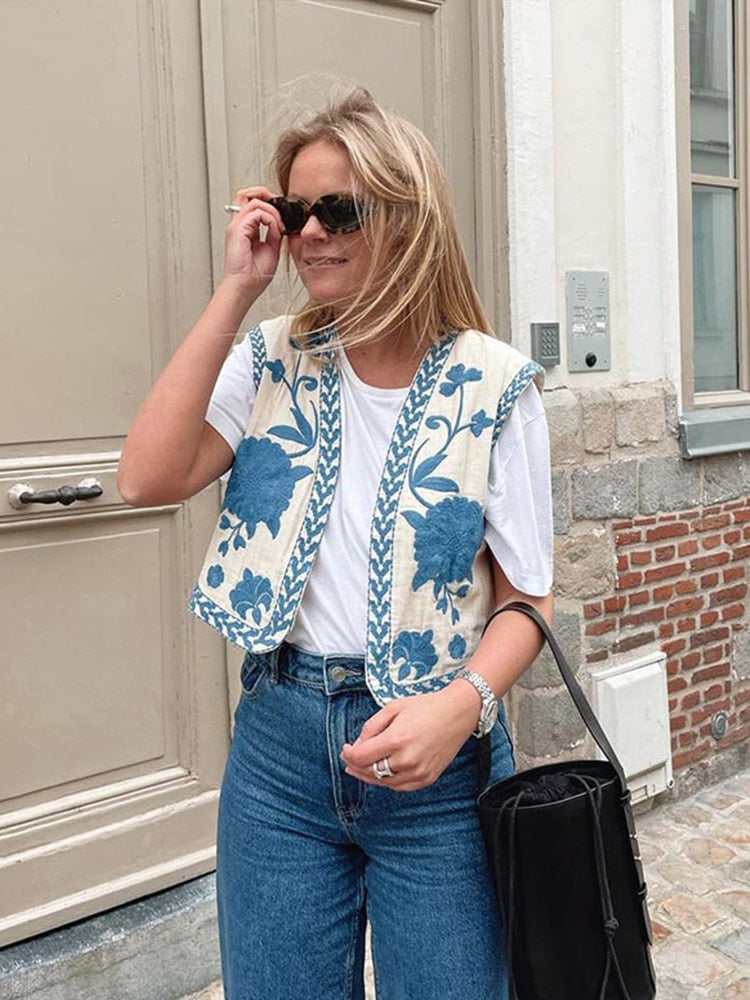 Gilet Sans Manche Hippie