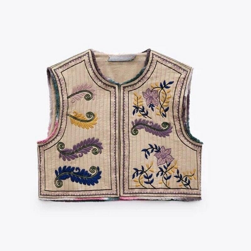 Gilet Sans Manche Hippie