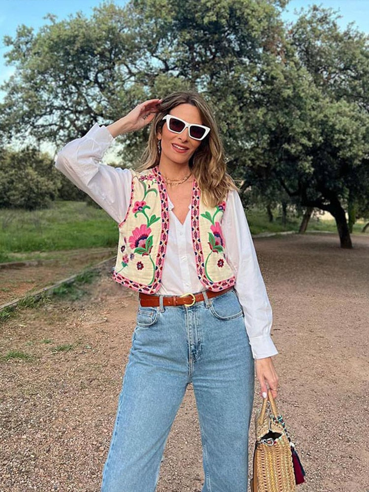 Gilet Sans Manche Hippie