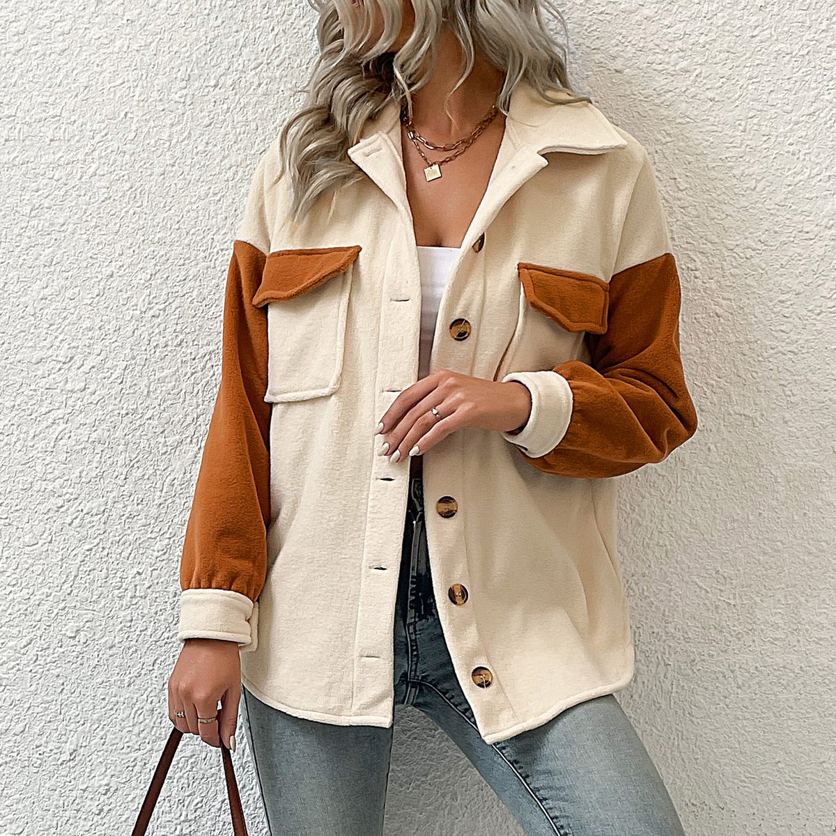 Gilet Marron Hippie