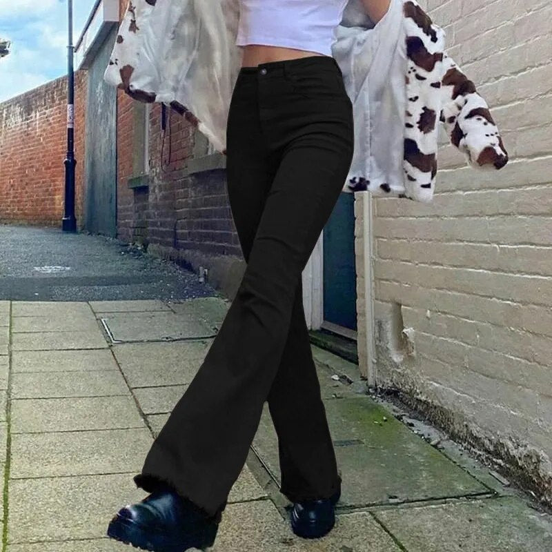 Pantalon Moulant Patte d'éléphant