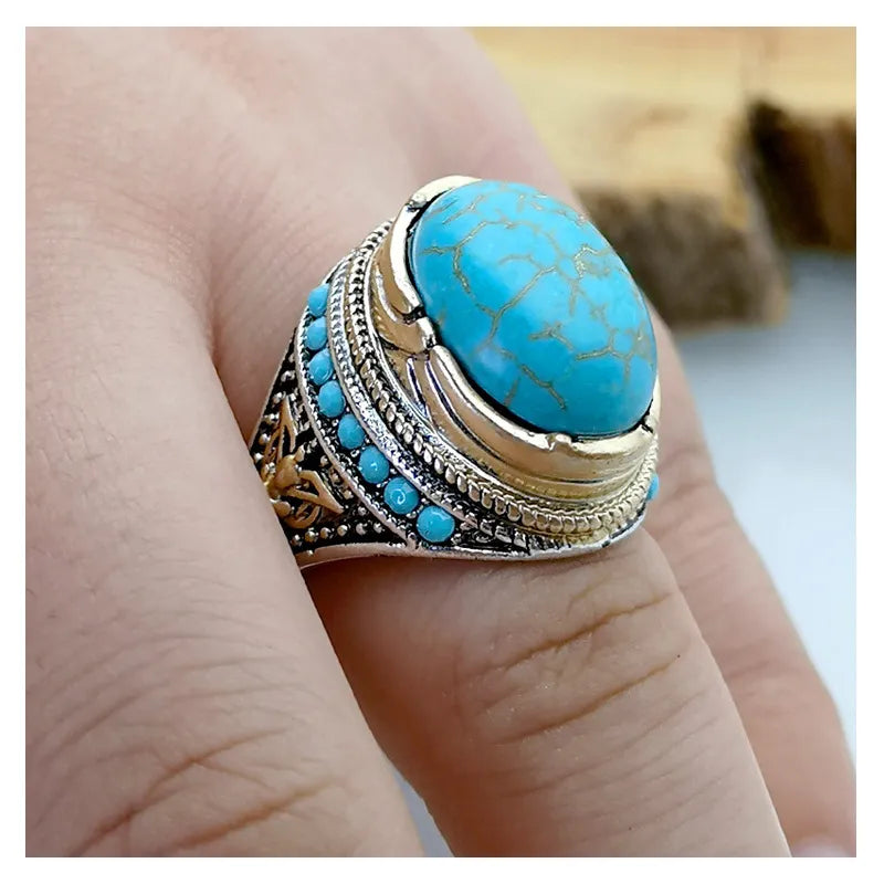 Bague Turquoise et Or