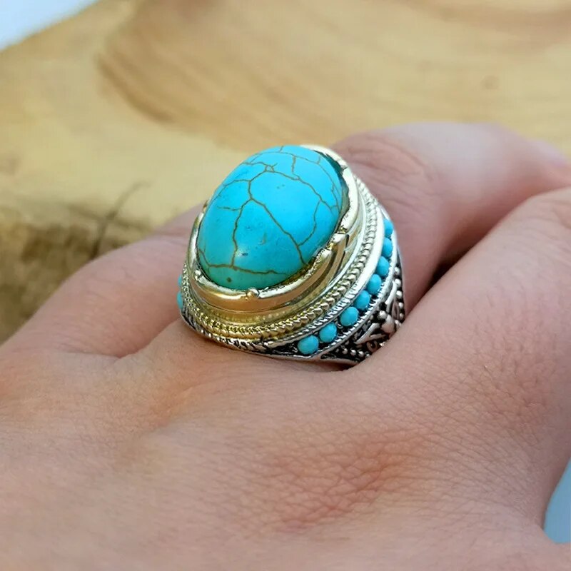 Bague Turquoise et Or