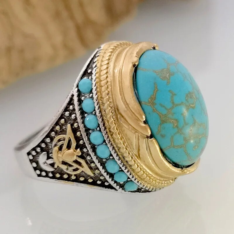 Bague Turquoise et Or