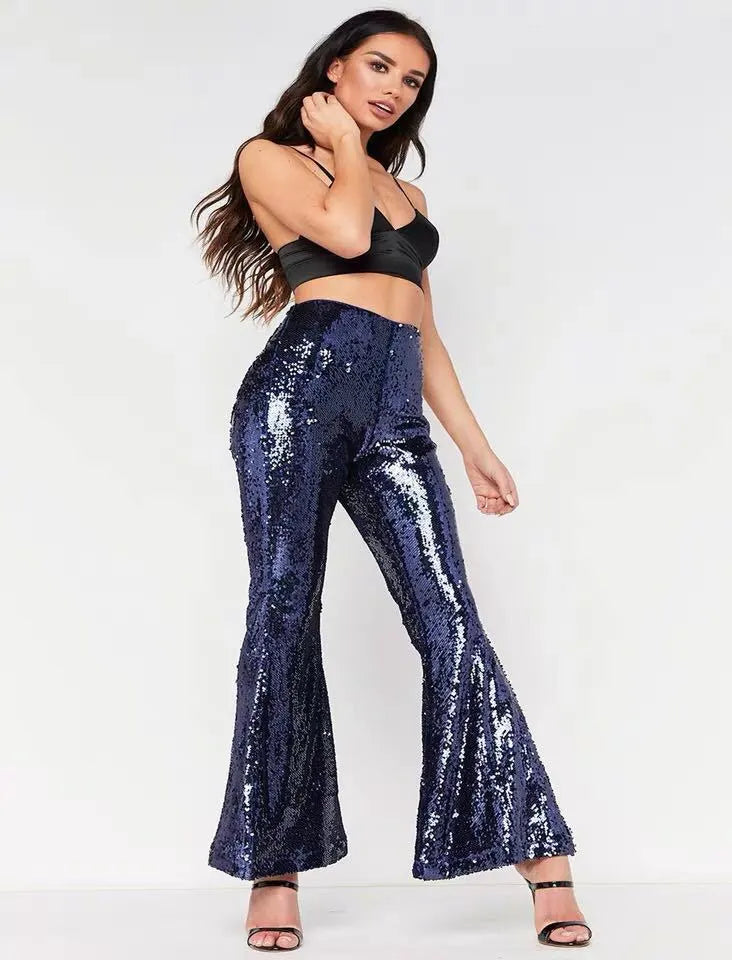 Pantalon Patte d'eph Paillette