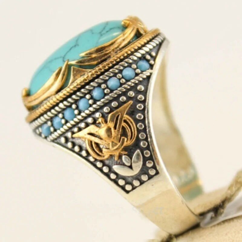 Bague Turquoise et Or