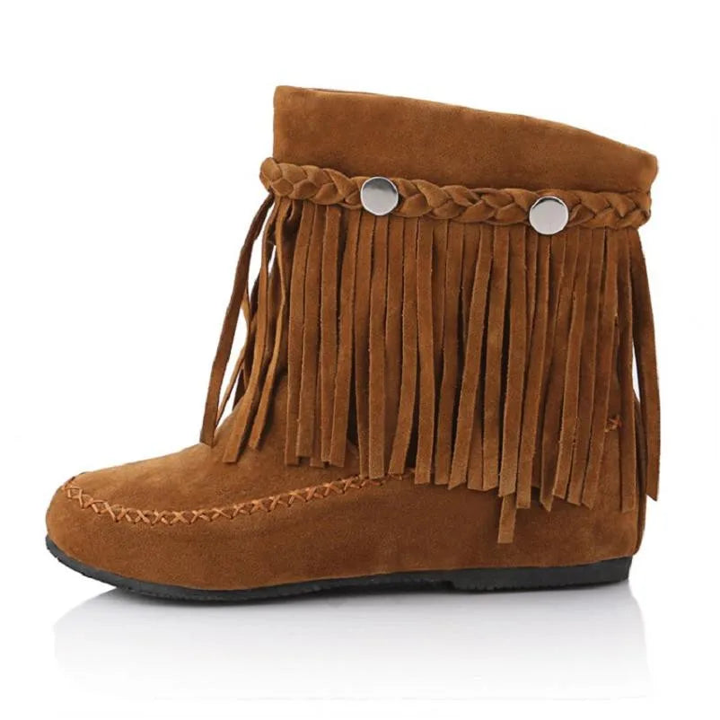 Bottes à Frange en Daim