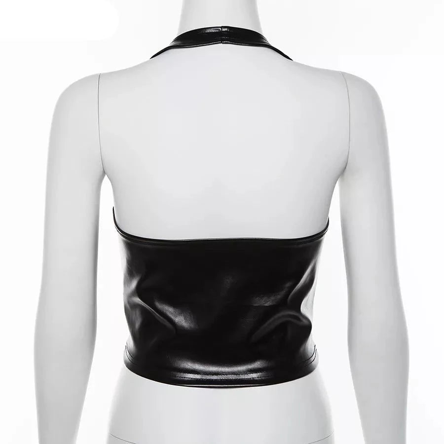 Crop Top Cuir