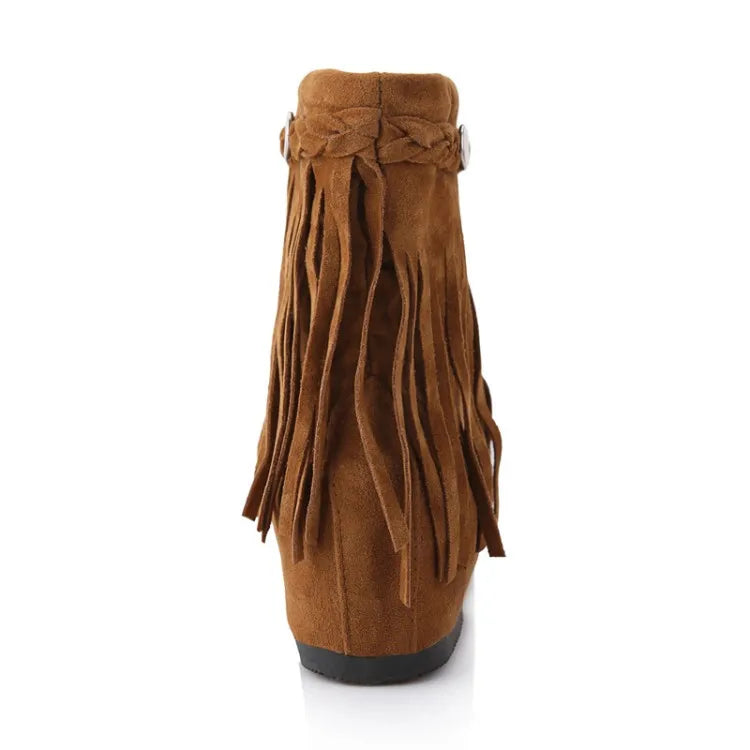 Bottes à Frange en Daim