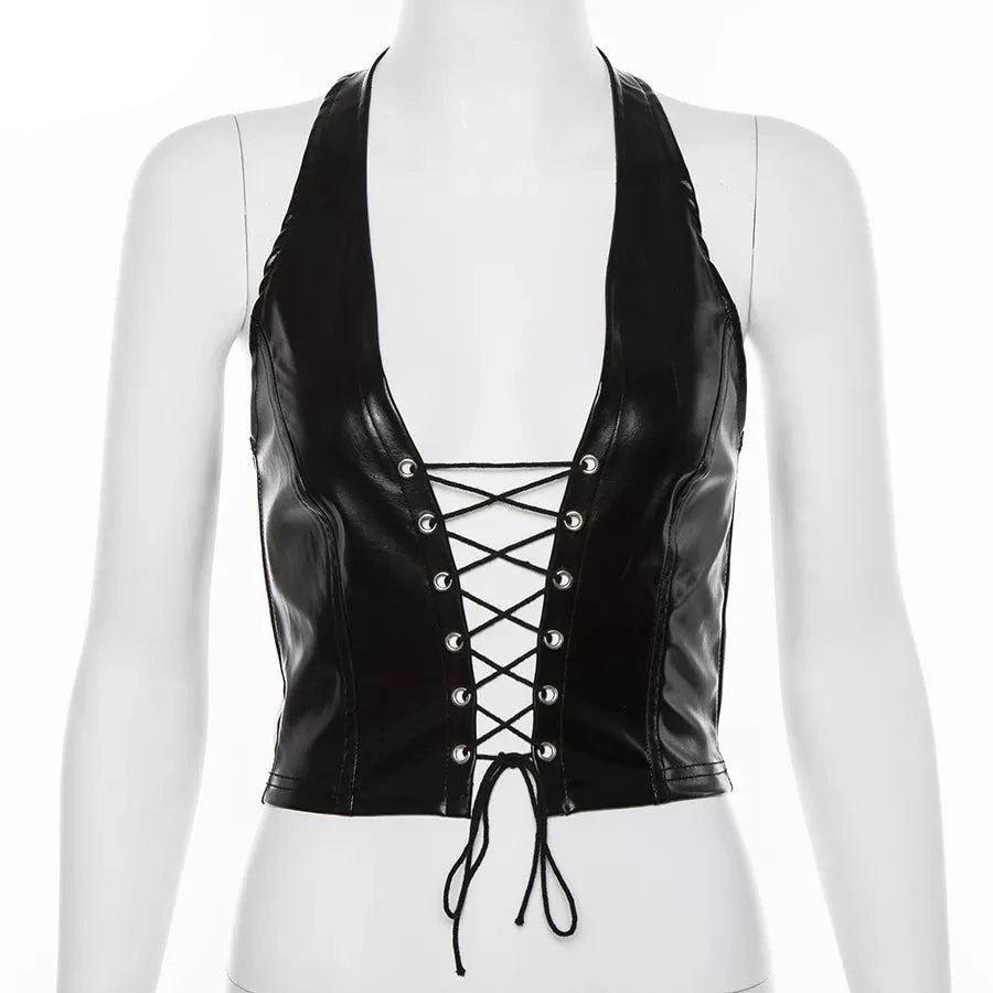 Crop Top Cuir