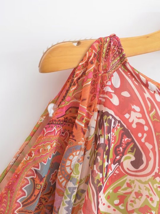 Haut Hippie Robe