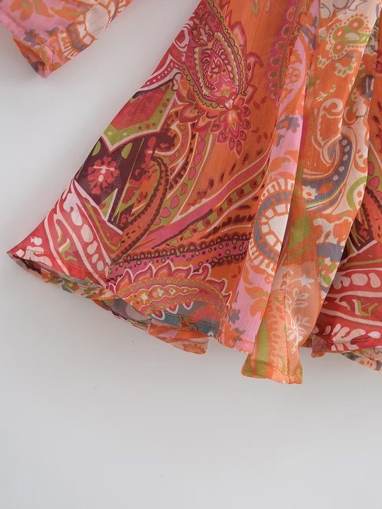 Haut Hippie Robe