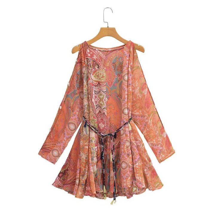 Haut Hippie Robe