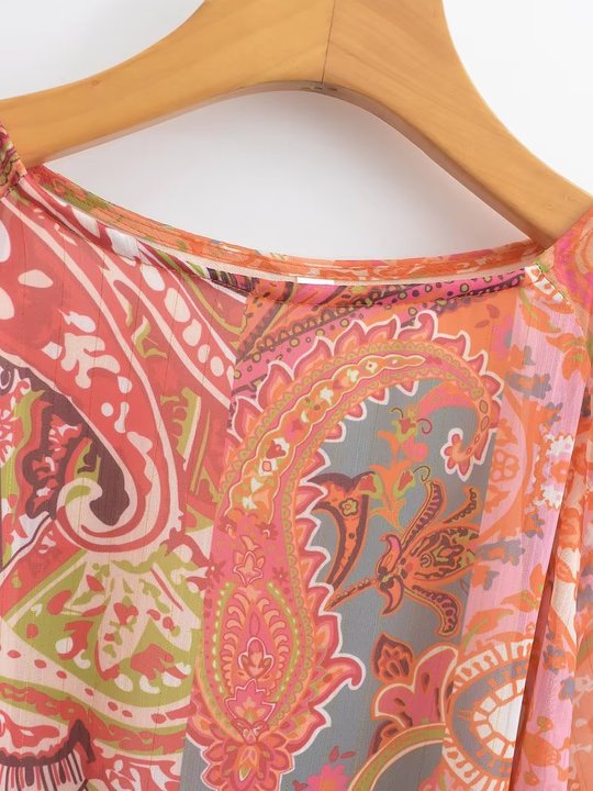 Haut Hippie Robe