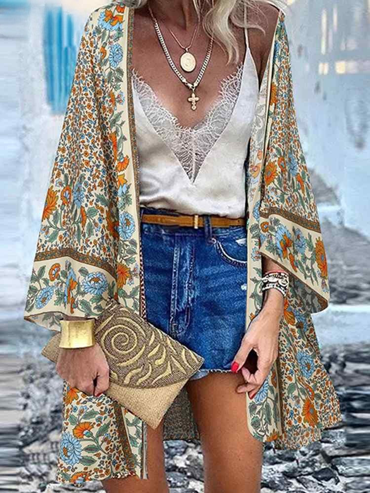 Haut Style Hippie Beige