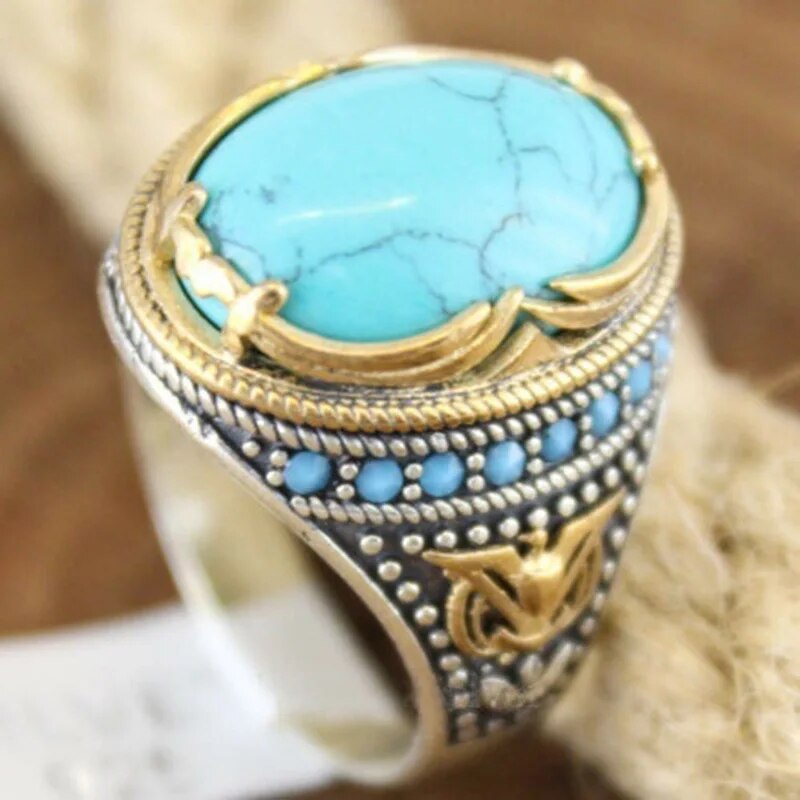 Bague Turquoise et Or