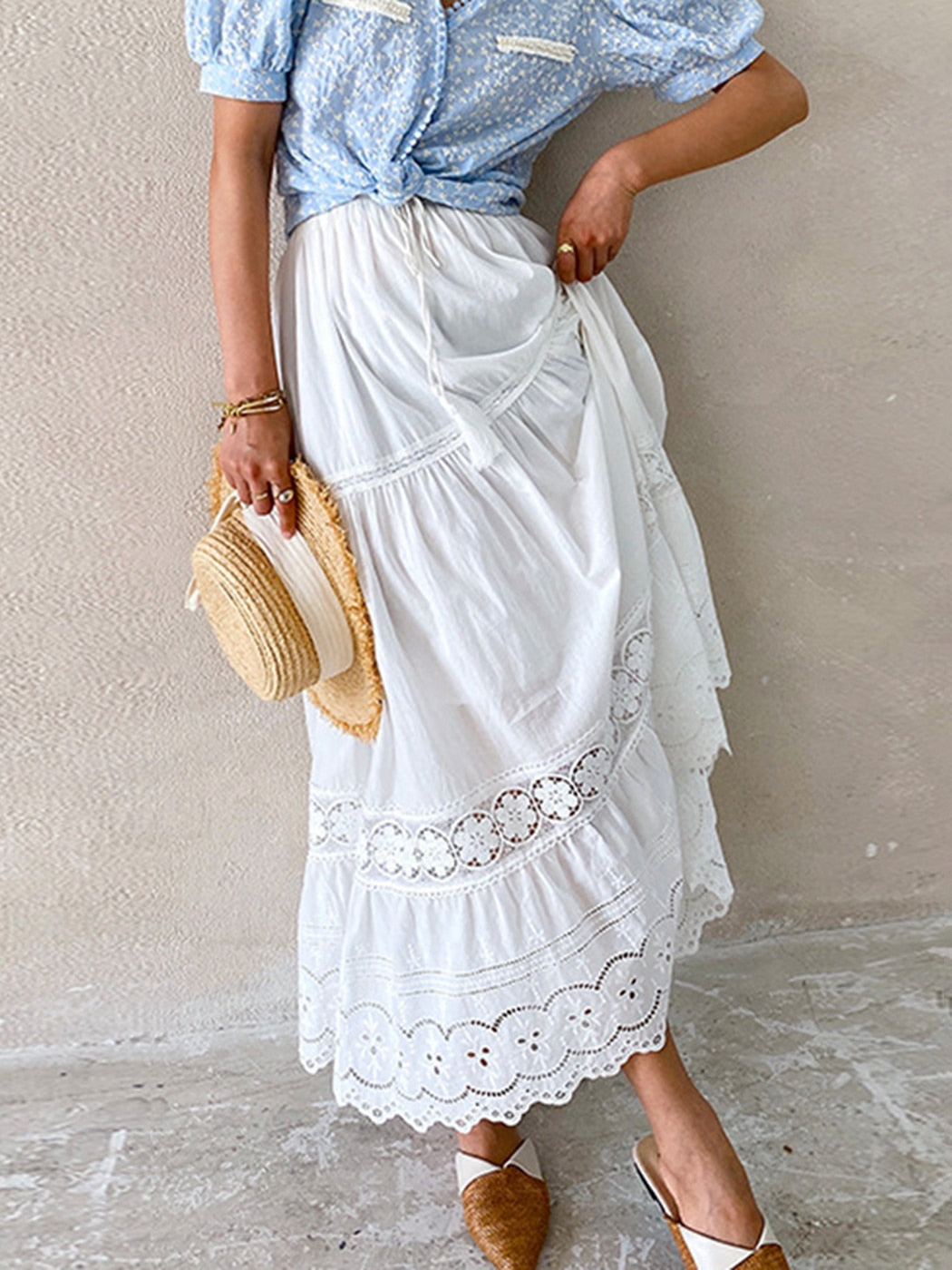 Jupe Hippie Blanche