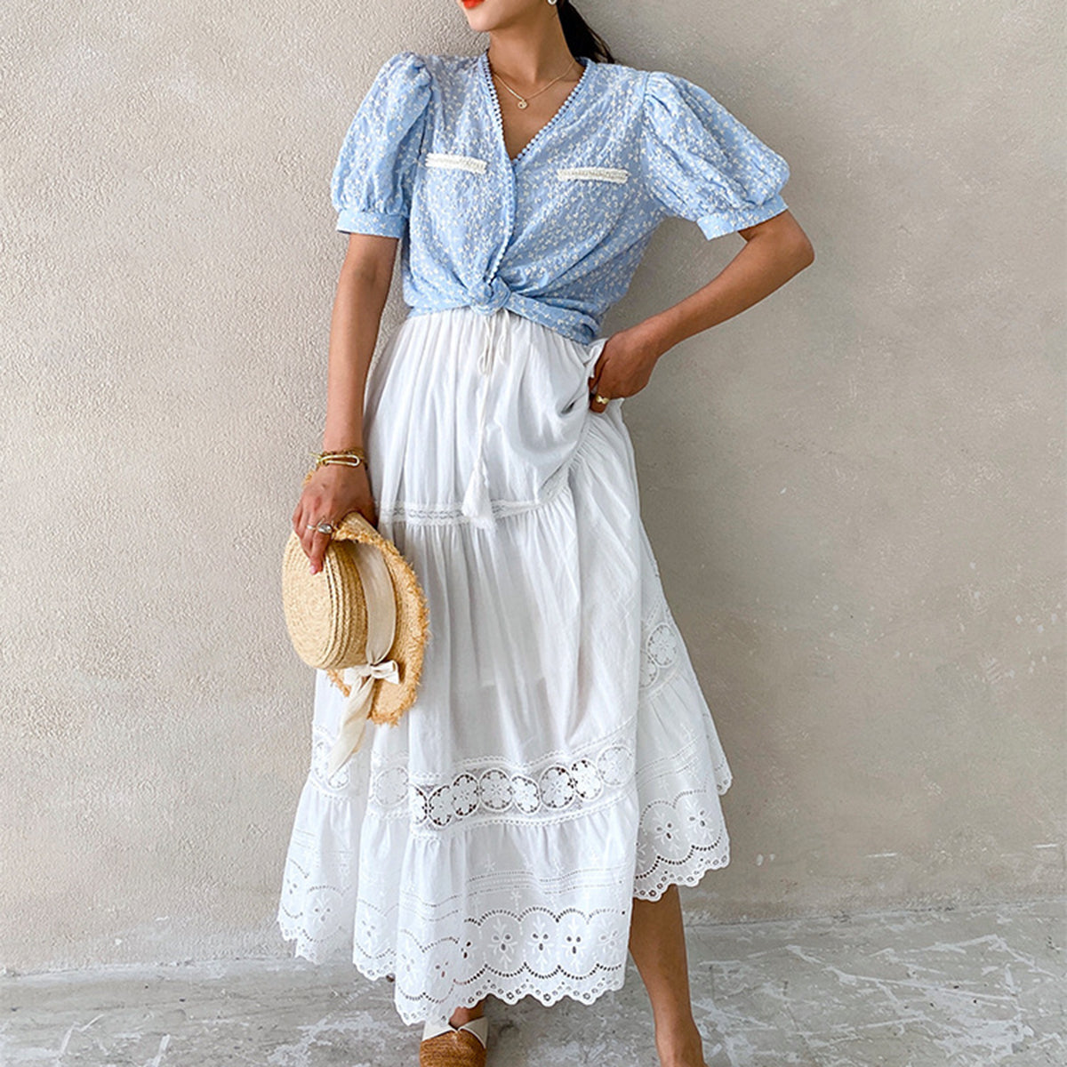 Jupe Hippie Blanche