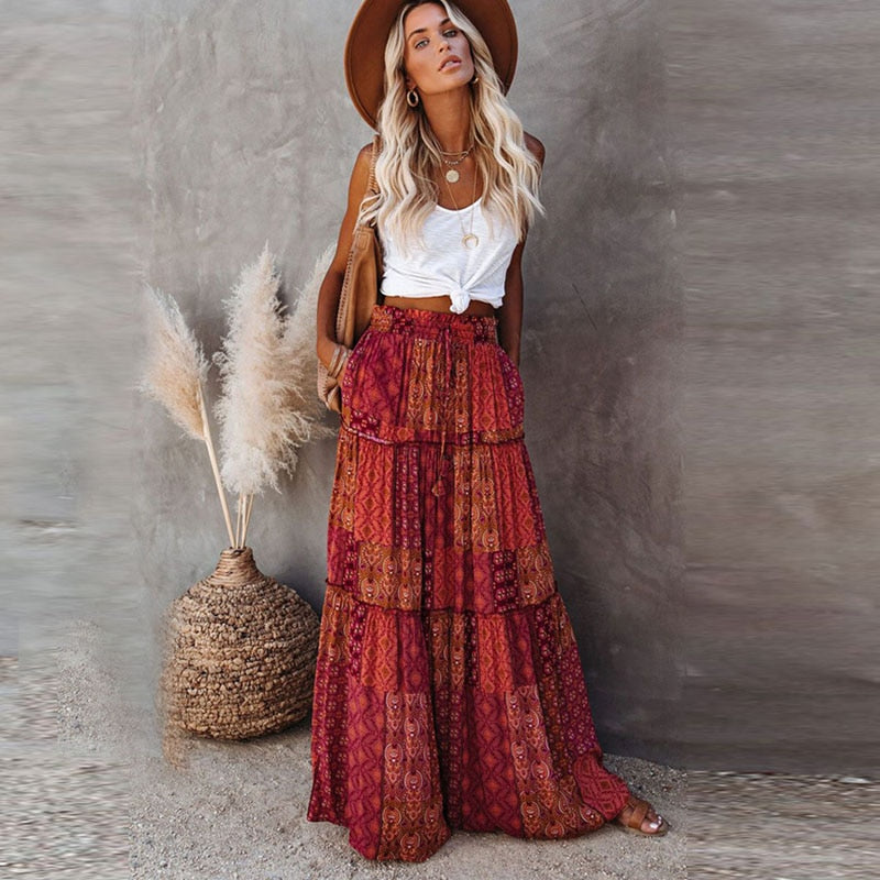 Jupe Hippie Bohème Longue