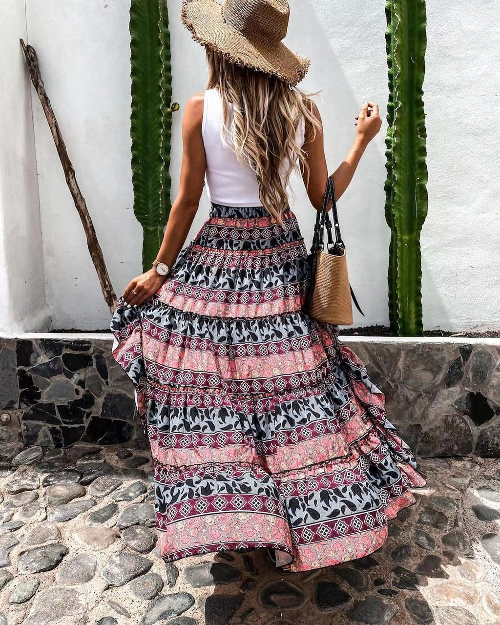Grote maten hippie rok
