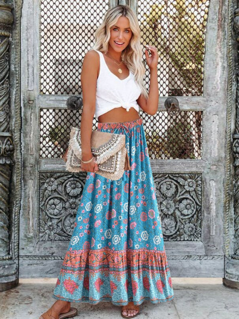 jupe hippie toile