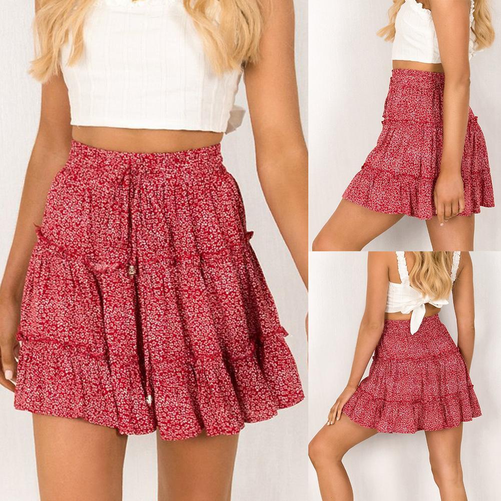 Hippie rok met ruches