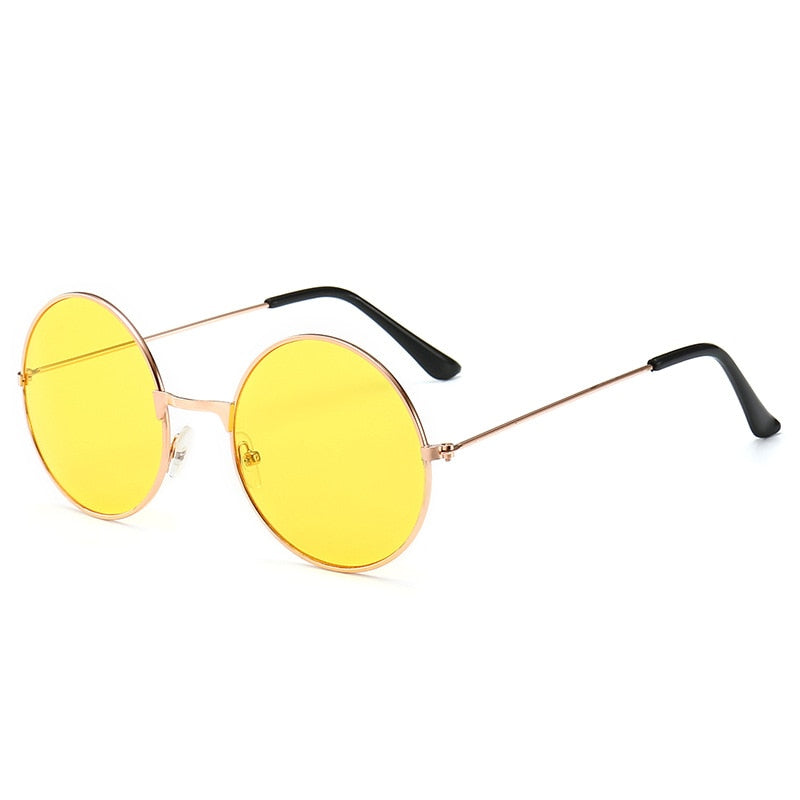 Lunette de Soleil Ronde Hippie Femme