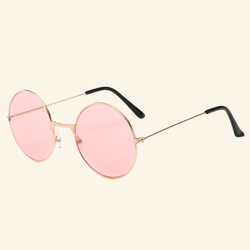 Lunette de Soleil Ronde Hippie Femme